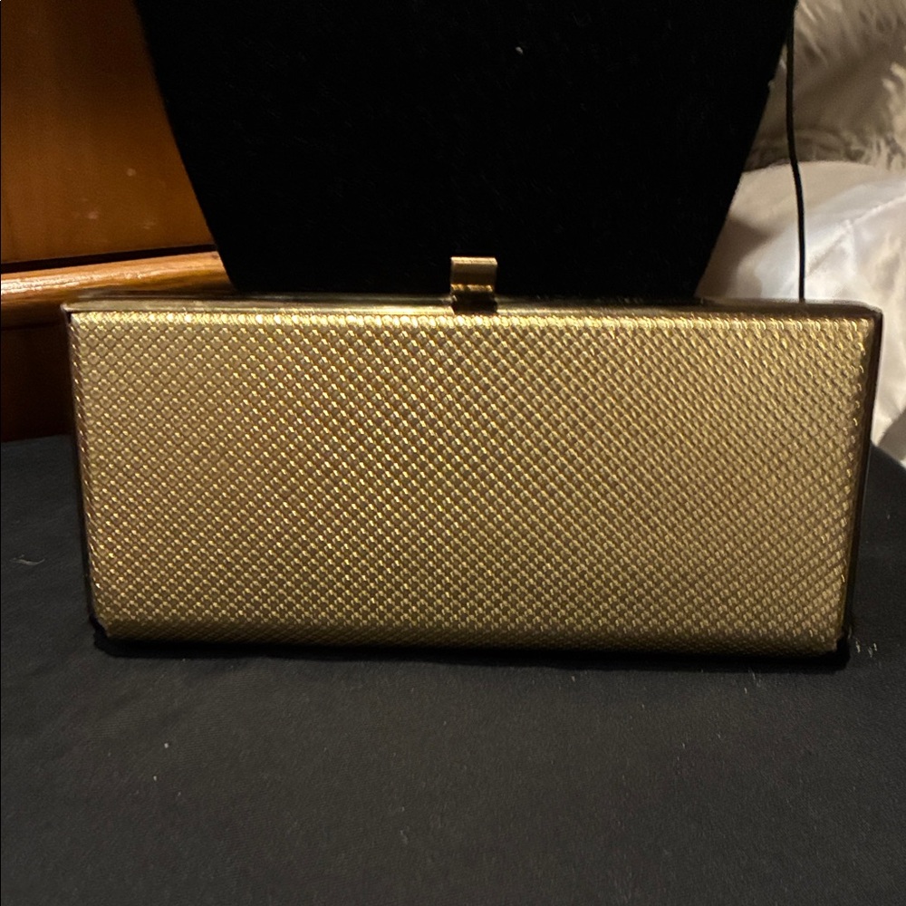 Chic Gold Textured Clutch